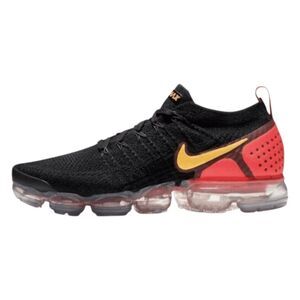 NIIKE Air VaporMax 2 'Black Laser Orange' Running Shoes Size 6.5